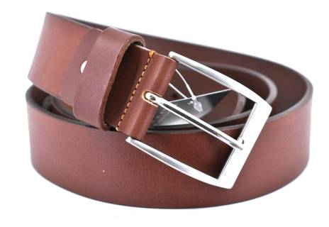 Pánský kožený opasek - hnědá/130