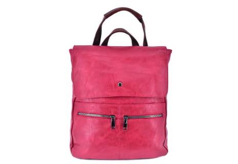 Dámský batoh a kabelka v jednom - červená
