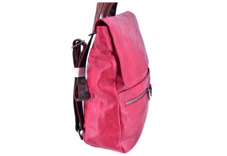 Dámský batoh a kabelka v jednom - červená