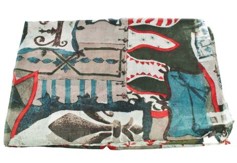 Dámský šátek  s potiskem Arteddy - žlutá