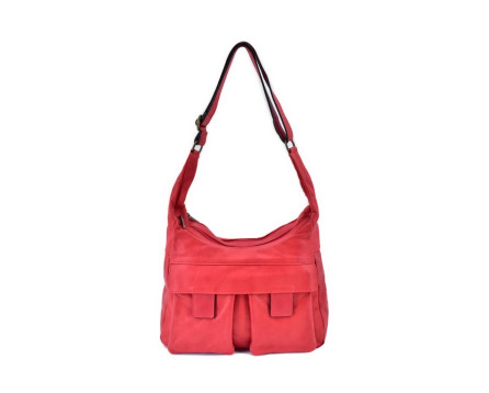 Dámská kožená kabelka crossbody