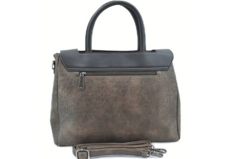 Dámská kabelka - taupe/černá