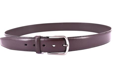 Pánský opasek z ekokůže - tmavě hnědá/115
