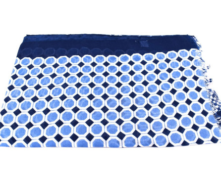 Dámská šála se vzorem kolečka Arteddy - modrá