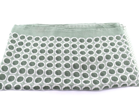 Dámská šála se vzorem kolečka Arteddy - zelená