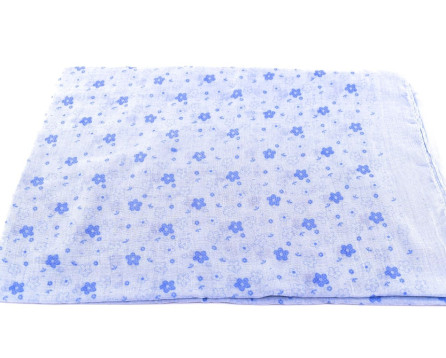 Dámský šátek s kytičkama Arteddy - světle modrá