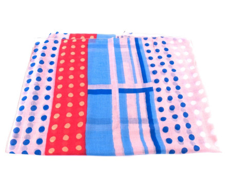 Dámský puntíkovaný šátek Arteddy - růžová