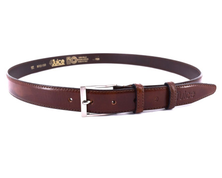 Kožený opasek Juice - hnědá/120