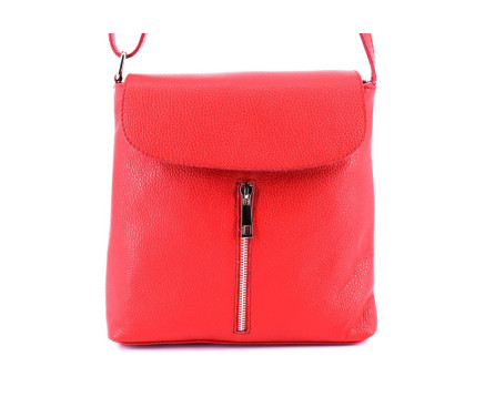 Dámská kožená crossbody kabelka s klopnou Arteddy